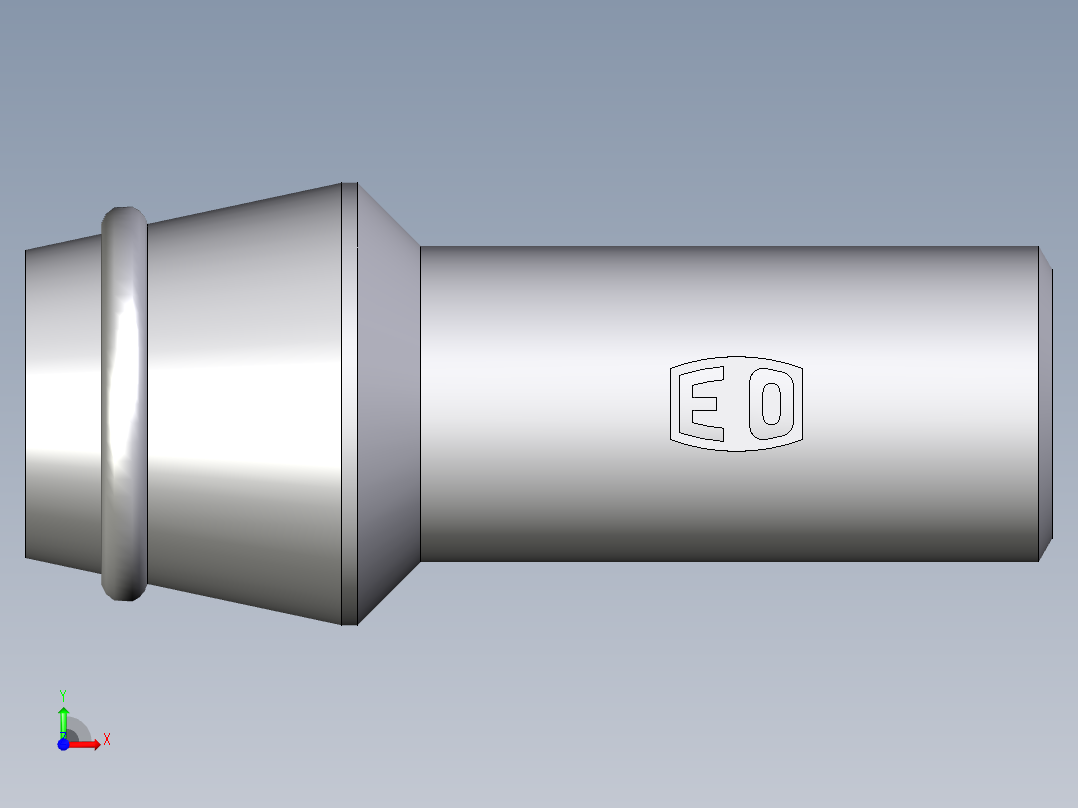 卡套式工业通用硬管接头EO_Schweisskegel_SKA10X1前视图