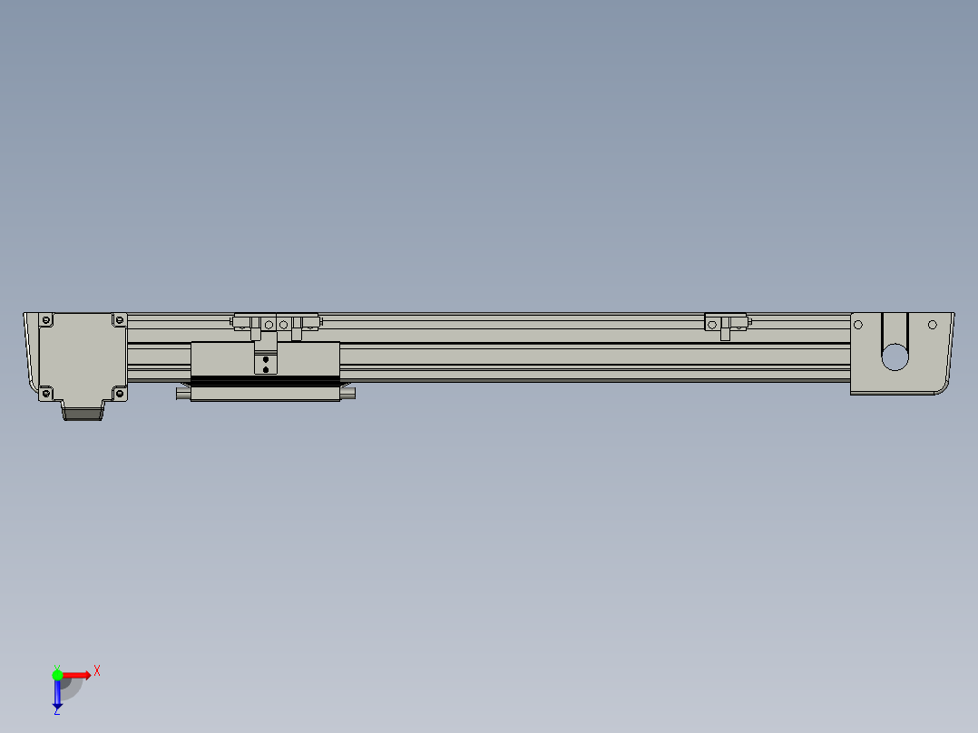 威洛博LB.GB同步带传动--欧规系列EBF5-L11-S300-BR-P20-C4俯视图