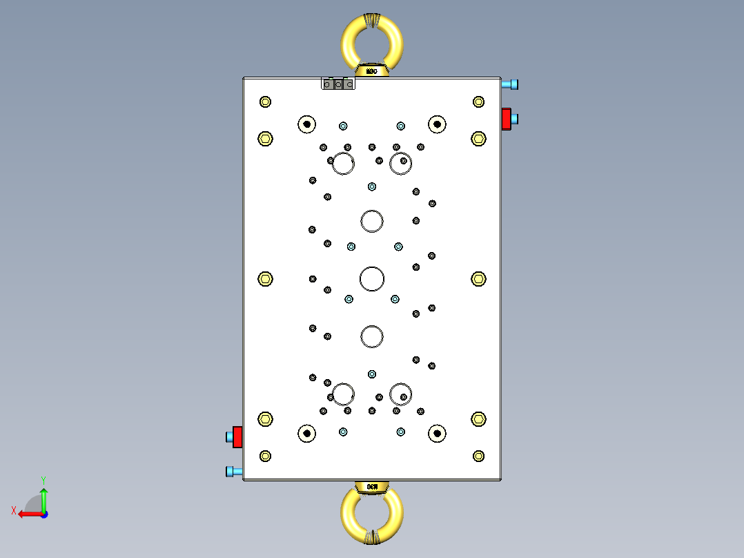 薄壳体模具后视图