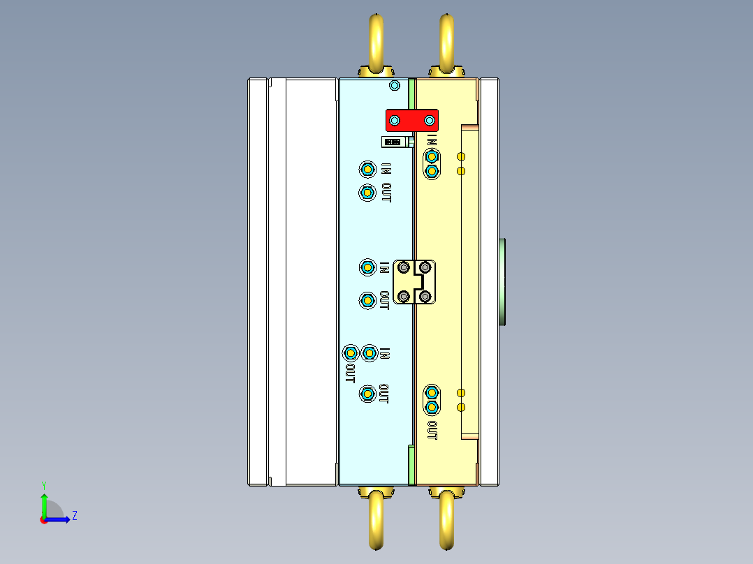 薄壳体模具左视图