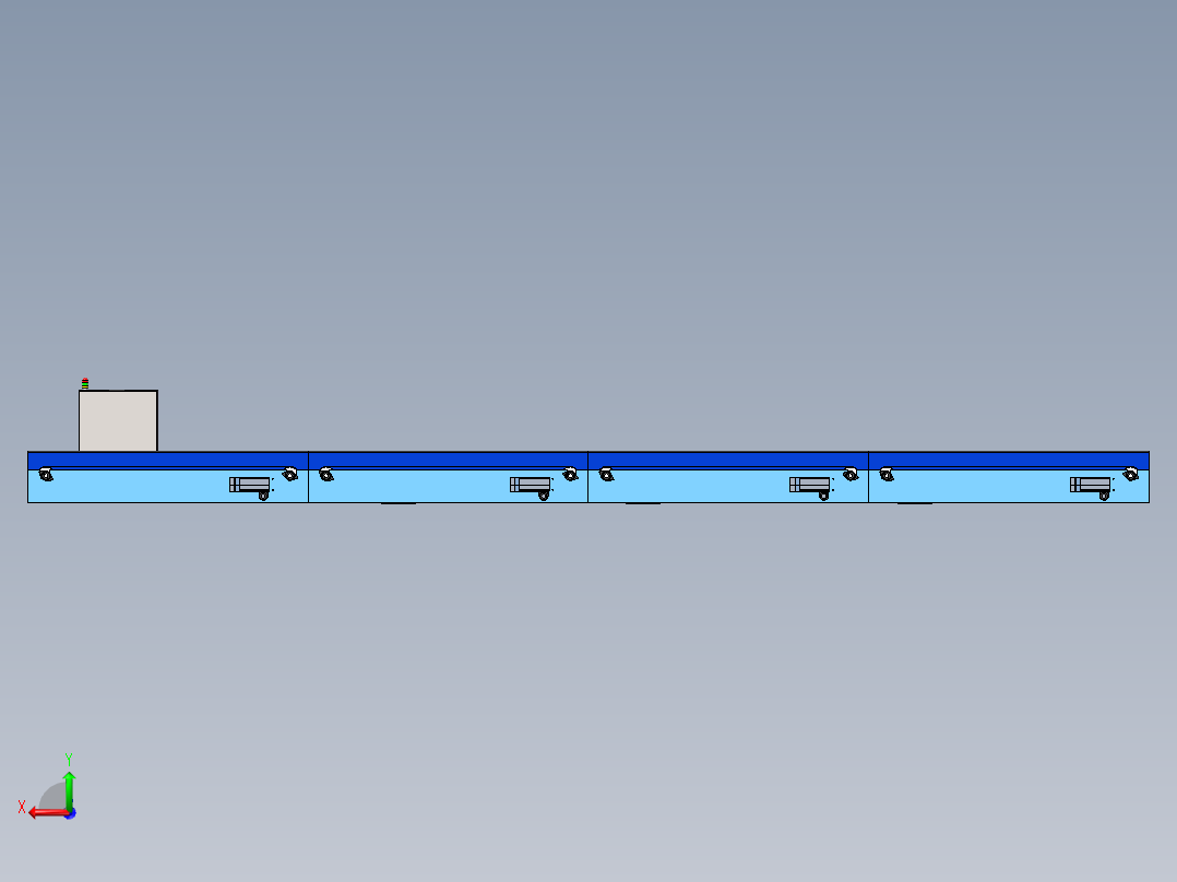 solidworks 钣金MCC控制箱后视图