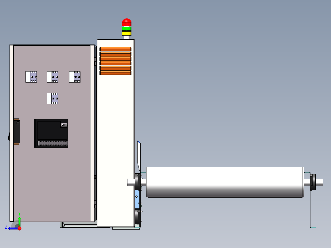 solidworks 钣金MCC控制箱右视图