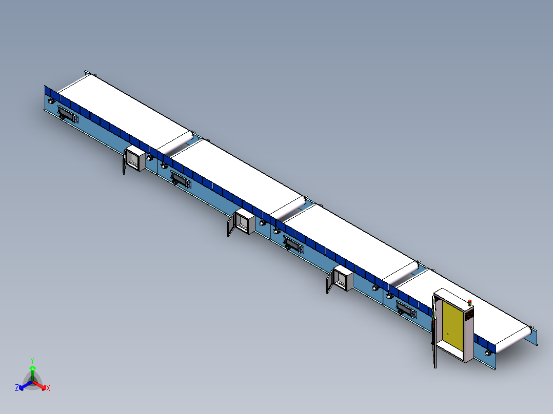 solidworks 钣金MCC控制箱正等轴测图