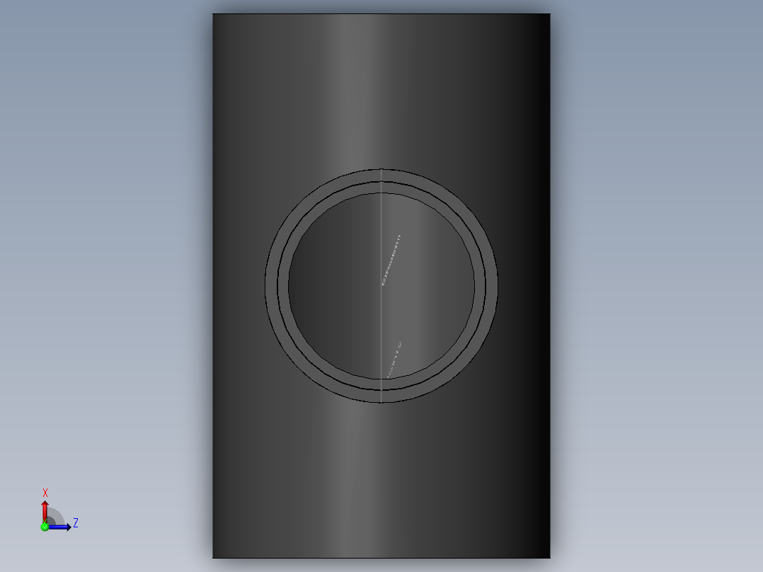 PVC管件-4x6x6_R-Tee俯视图