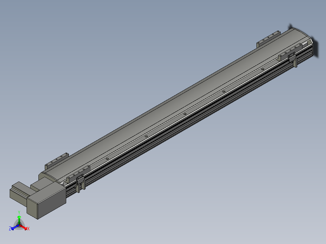 直线模组WG-LHB12-S1050-BR设计图纸