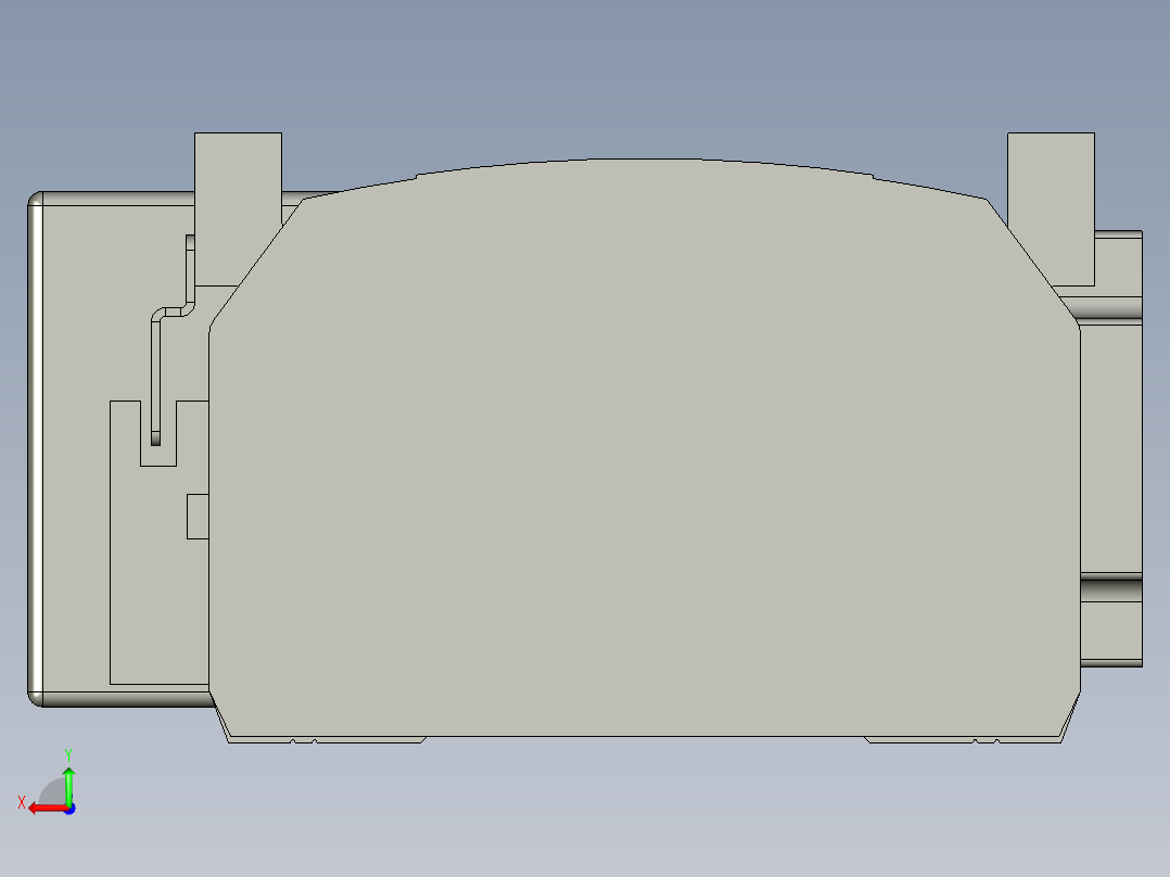 直线模组WG-LHB12-S1050-BR设计图纸后视图