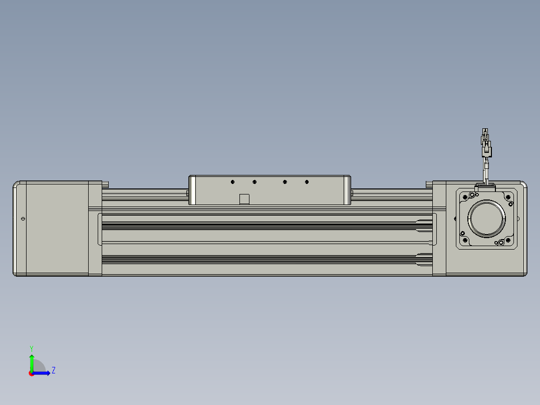 威洛博直线电机模组EB20-L224-S200-R-ZP75-MS3-5K左视图
