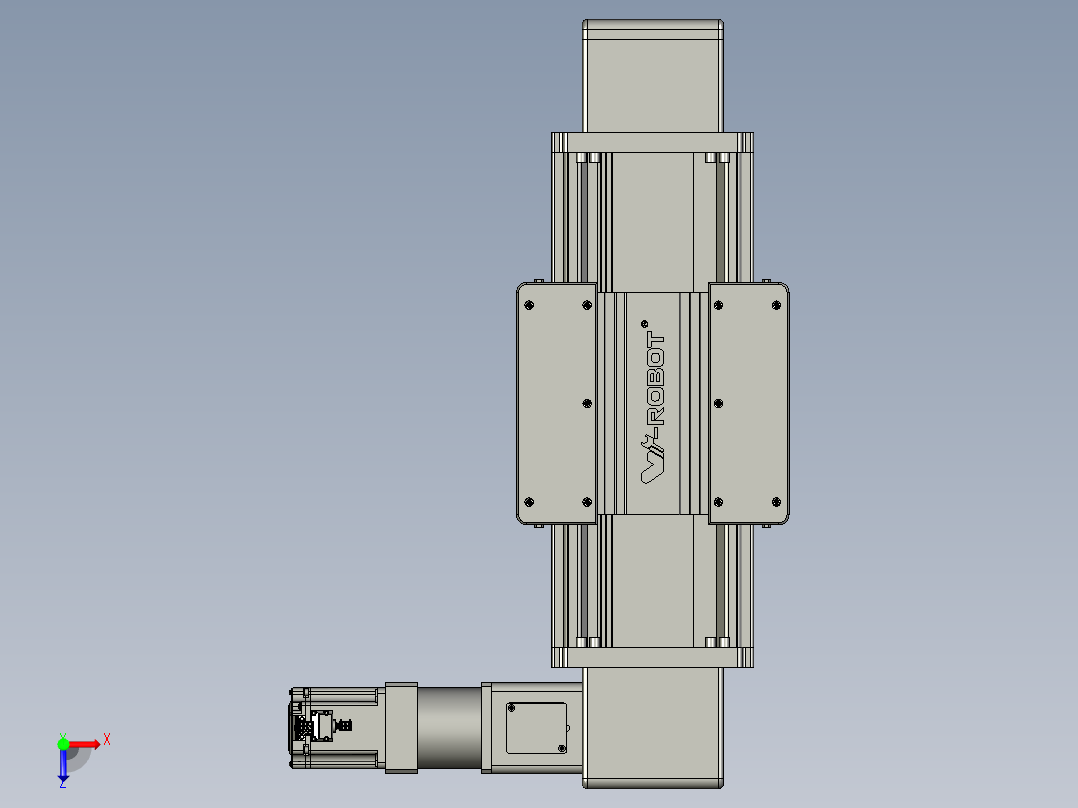 威洛博直线电机模组EB20-L224-S200-R-ZP75-MS3-5K俯视图