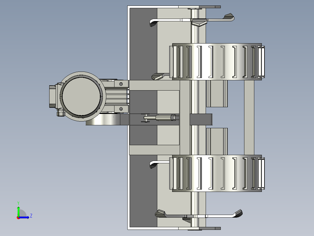 履带式微耕机的结构设计含三维图983300==400ku左视图