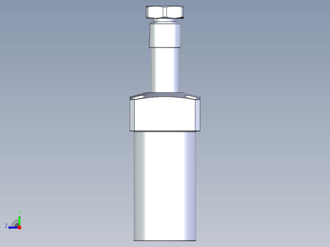KOSMEKLHA0400-CR-Q20多系列多零件图纸模型右视图