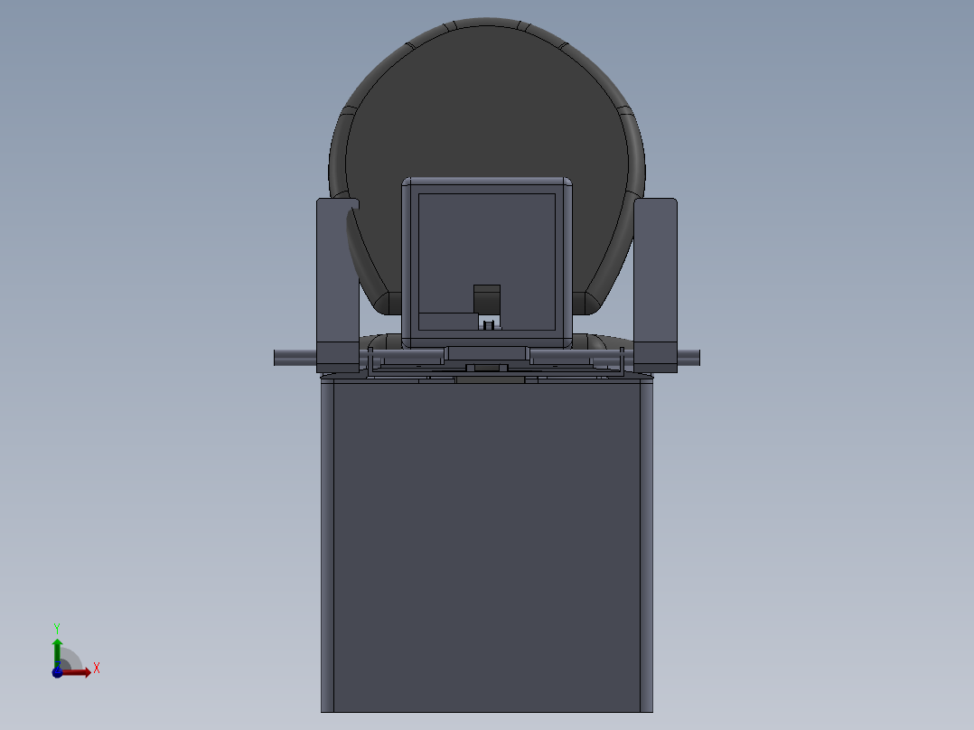 2_智能马桶前视图