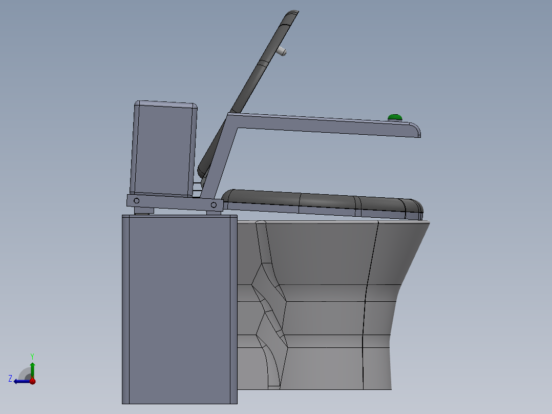 2_智能马桶右视图