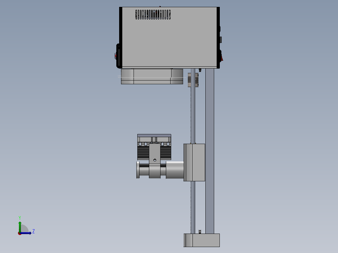 DLP 3D 打印机左视图