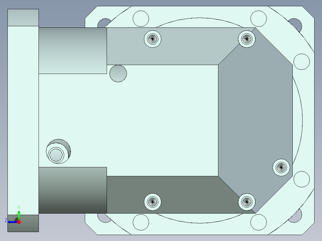 直齿孔ZPLX180-L3 35-114.3-200-M12.stp右视图