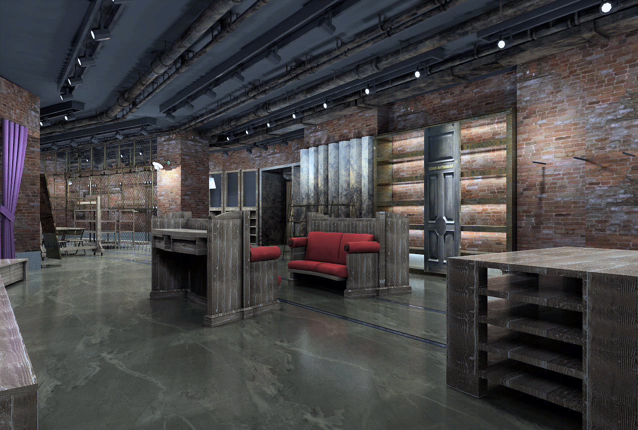 品牌男装专卖店CAD和效果图