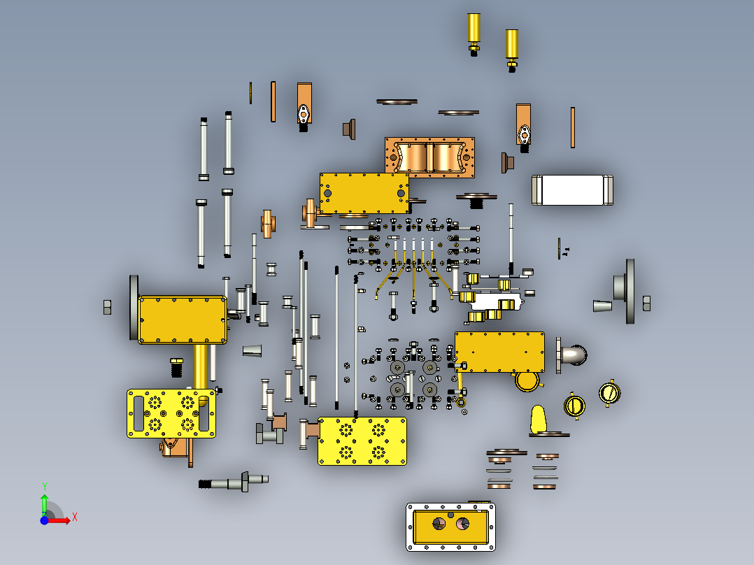 发动机泵总成前视图