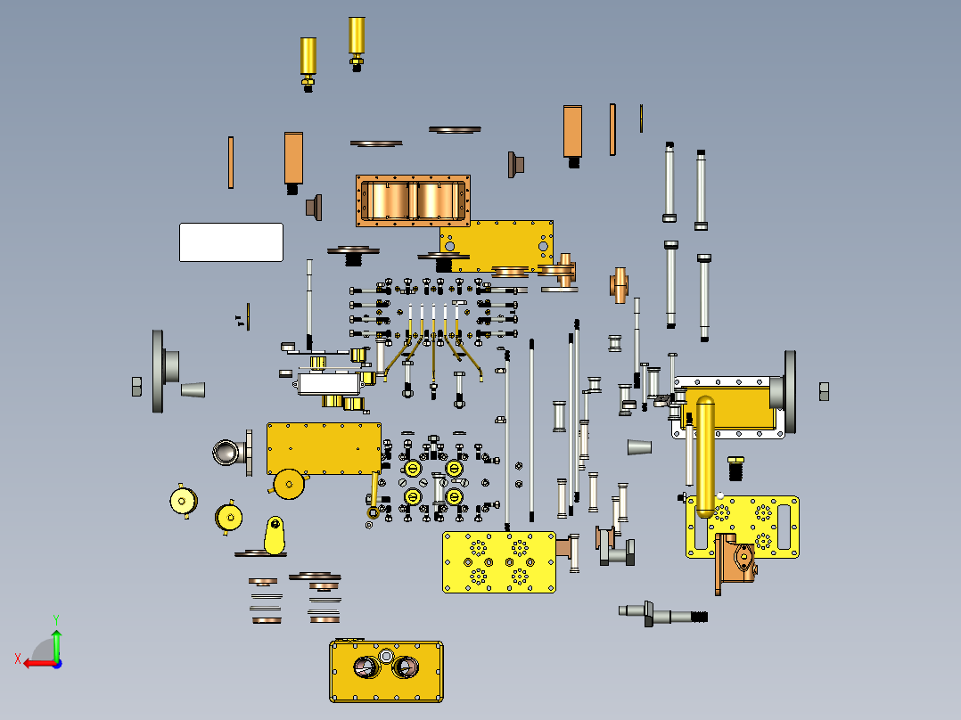 发动机泵总成后视图