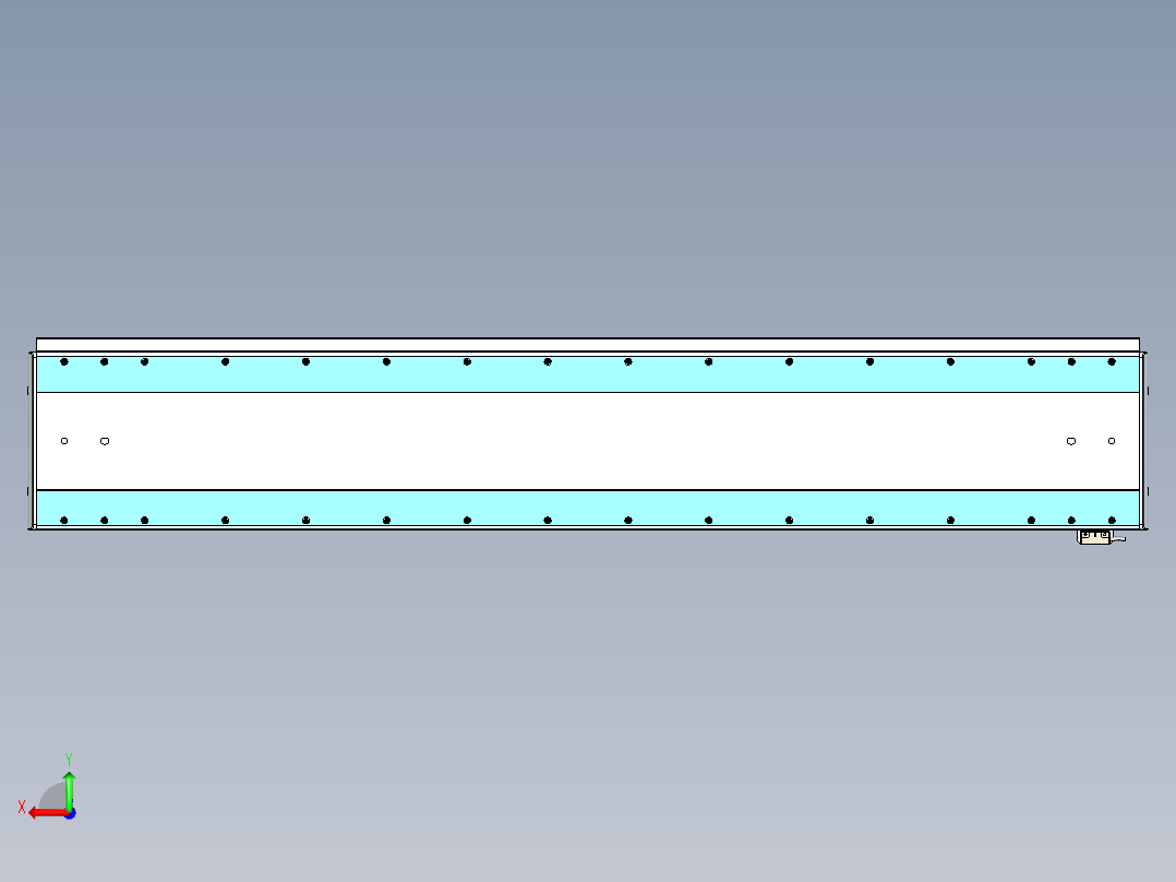 威洛博LC系列3d模型模组LC22H1Y-S1200后视图