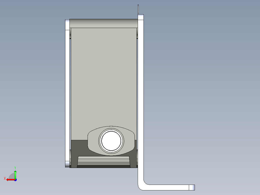 基恩士IL-100_kc图纸模型后视图
