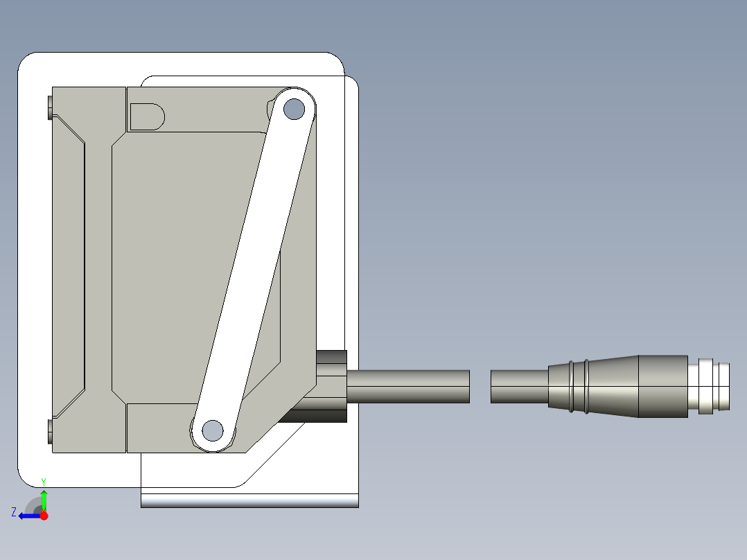 基恩士IL-100_kc图纸模型右视图