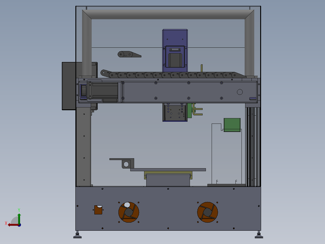 焊接机点胶机打螺丝机后视图