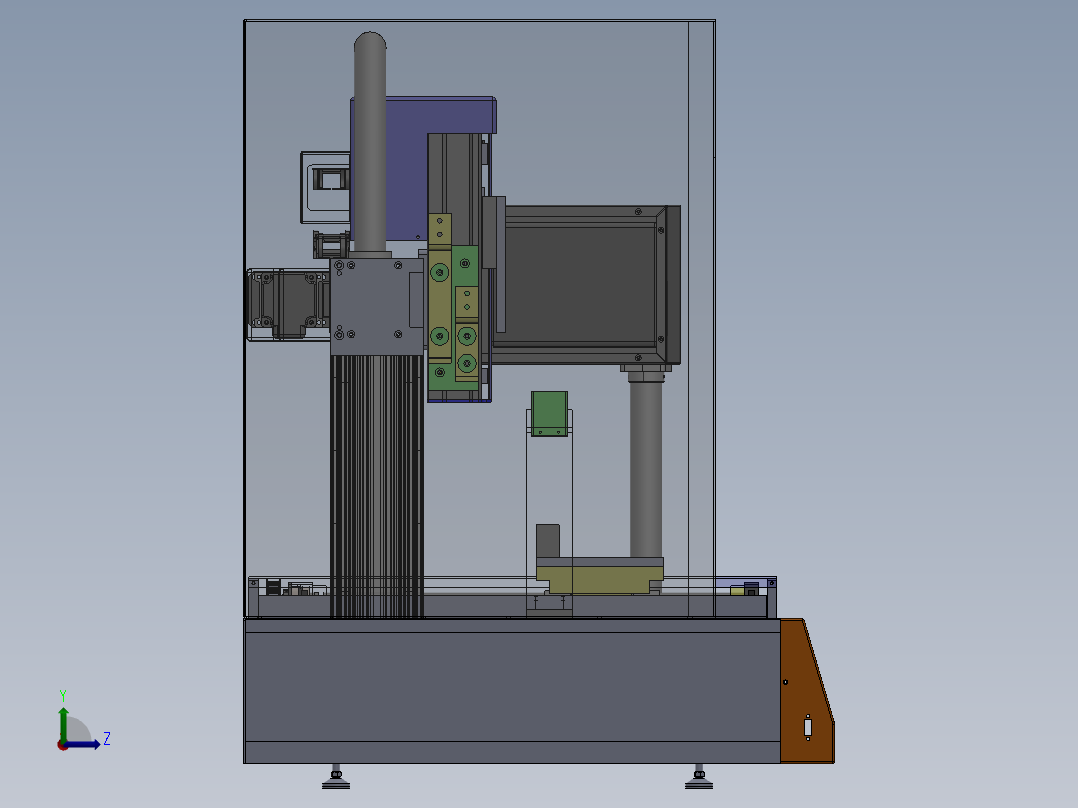 焊接机点胶机打螺丝机左视图