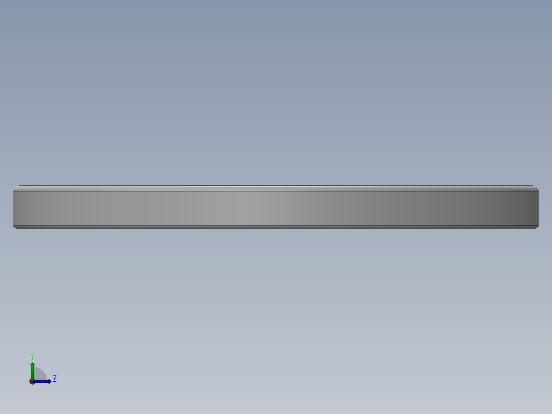 紧固件-0.3125 Flat Washer左视图