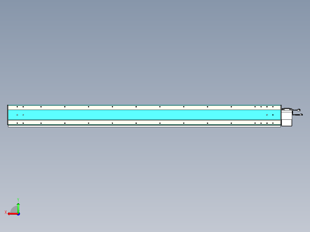 威洛博VBC同步带传动一无尘环境VBC17-L45-S2000-BLU-ZP75-C3后视图