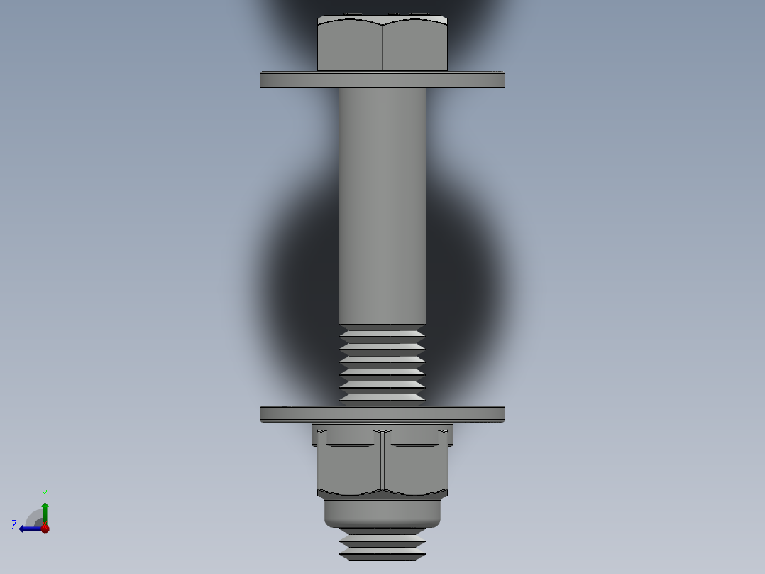 紧固件-0.6250 Bolt Hex右视图