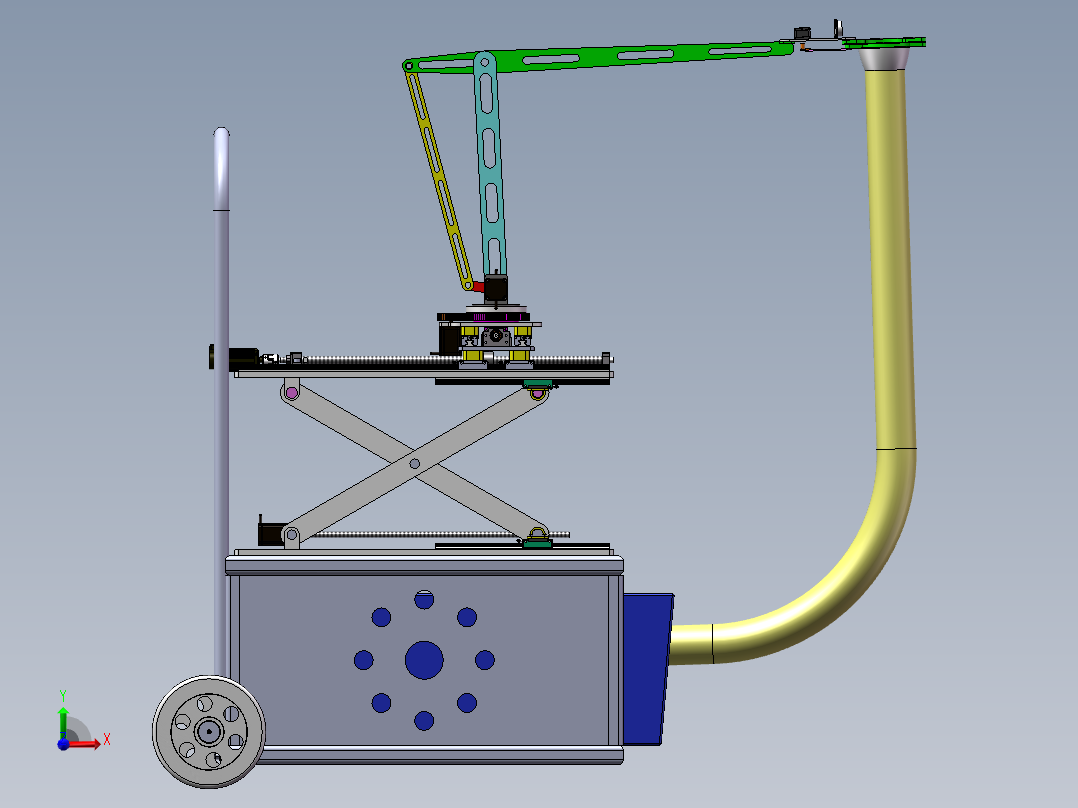 柑橘采摘机器人前视图
