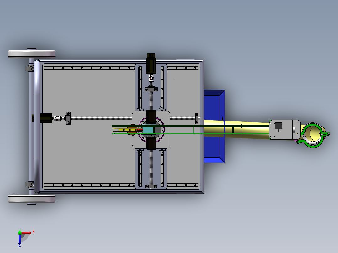 柑橘采摘机器人俯视图