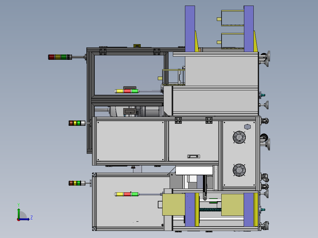 SMT载具切换机左视图