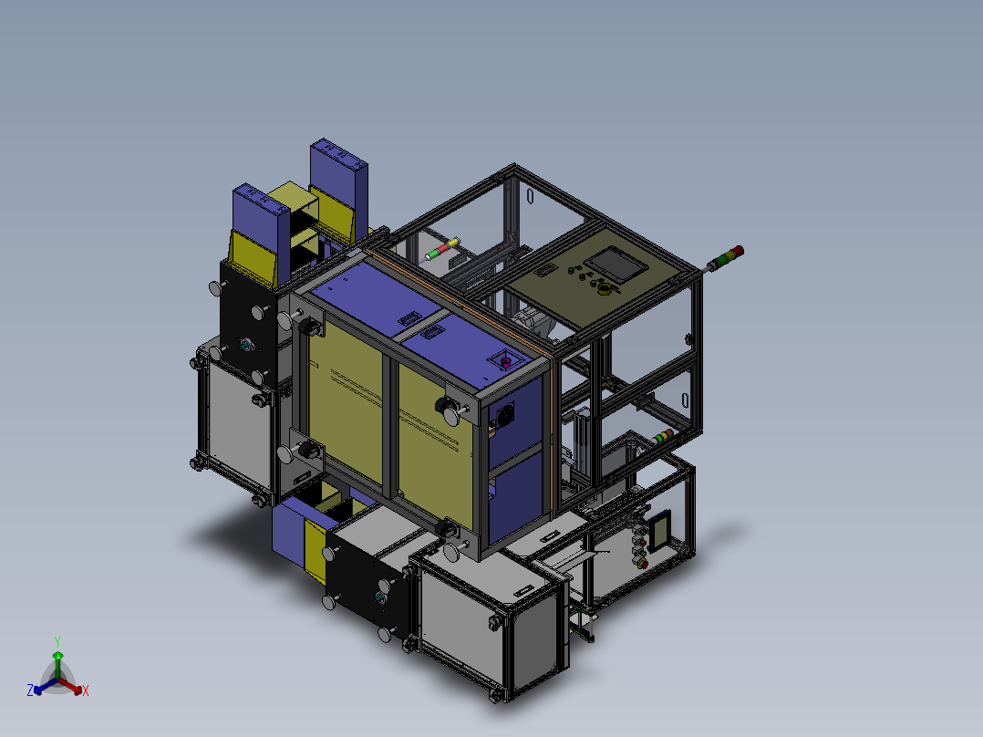 SMT载具切换机正等轴测图