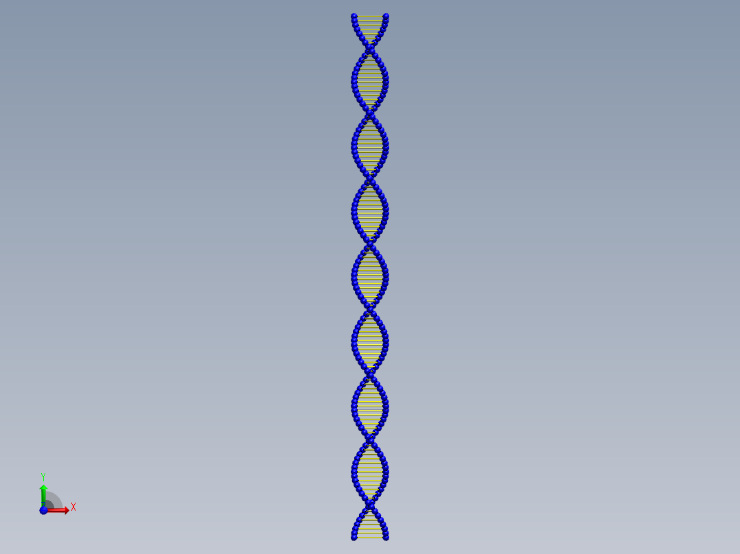 DNA基因染色体8前视图