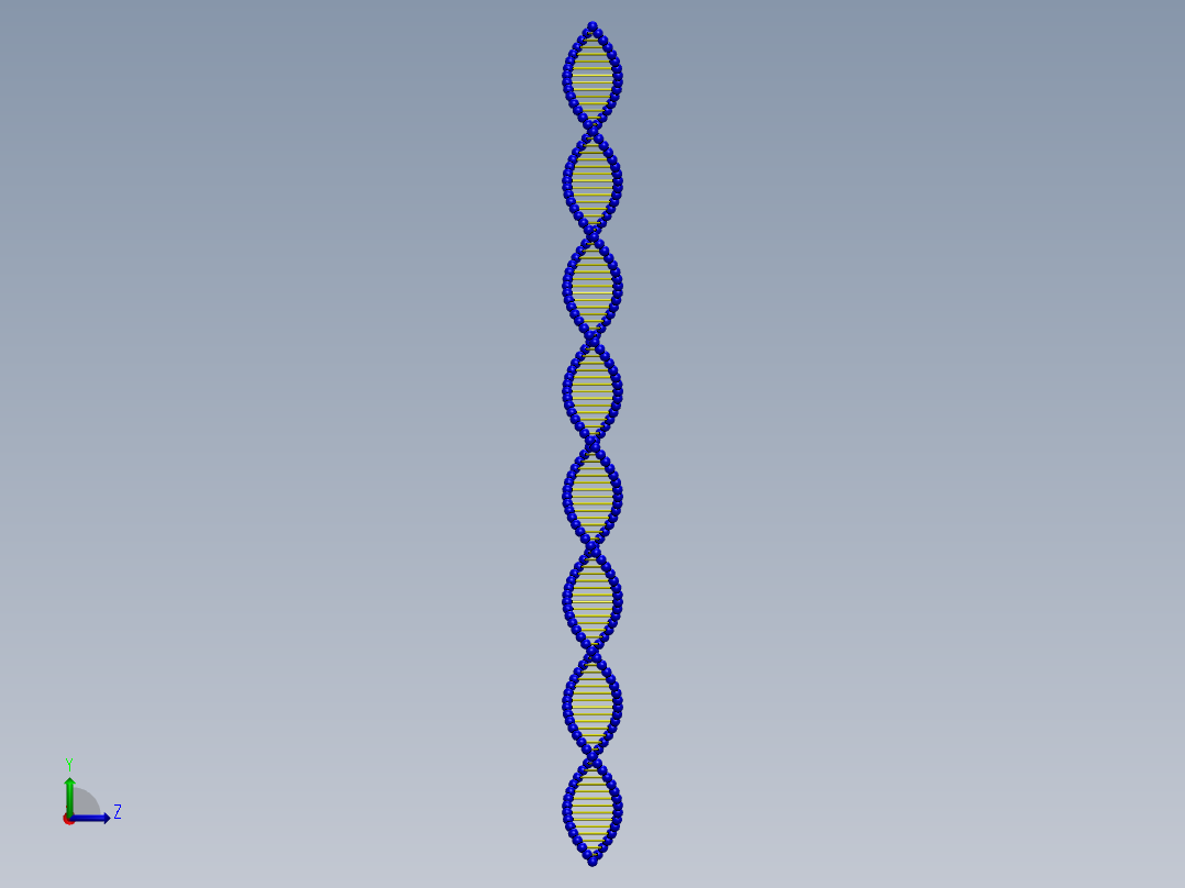 DNA基因染色体8左视图