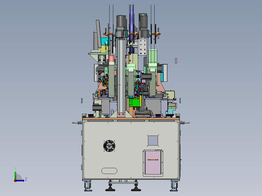 Type C自动组装线体sw20左视图