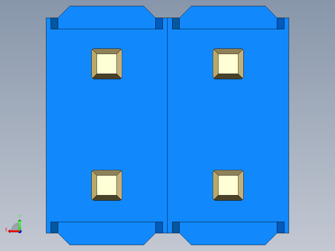 彩色公头100mil（2.54mm）系列-DS1021_blue_2x02p_100mil_Type1_rev1.0后视图