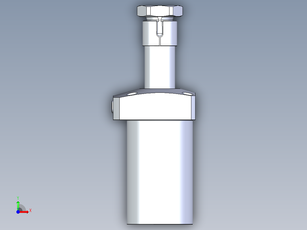 KOSMEKLHA0650-GR-Q30多系列多零件图纸模型前视图