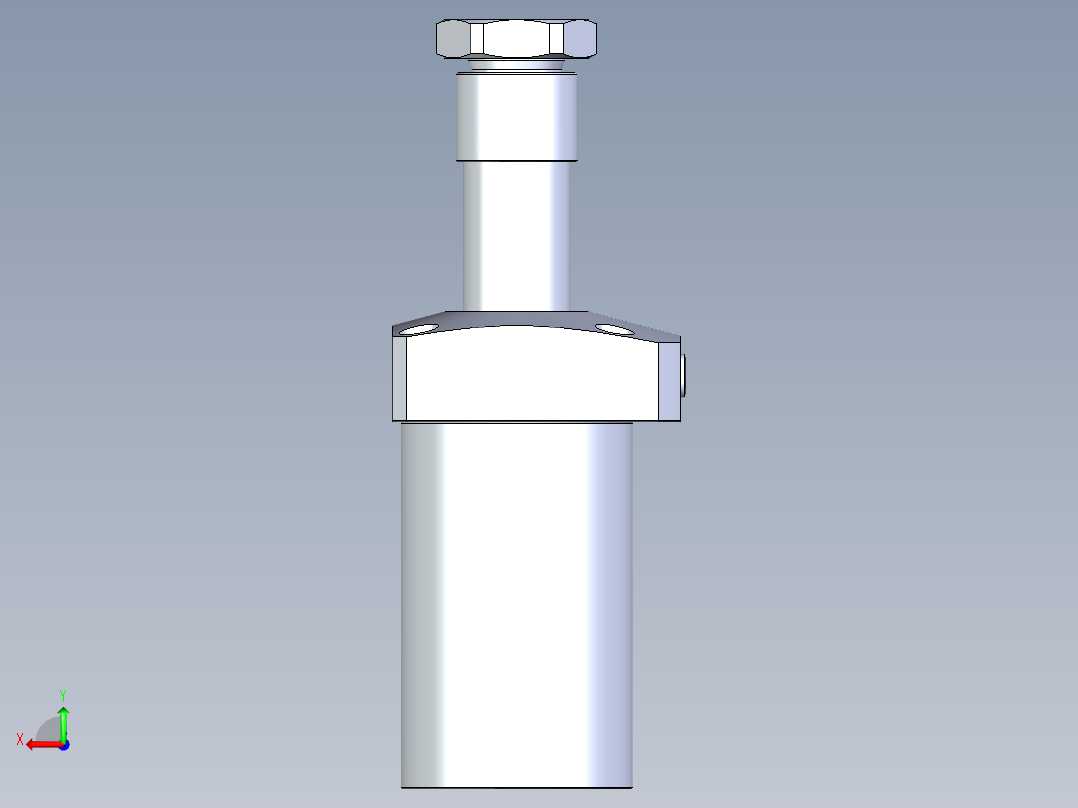 KOSMEKLHA0650-GR-Q30多系列多零件图纸模型后视图