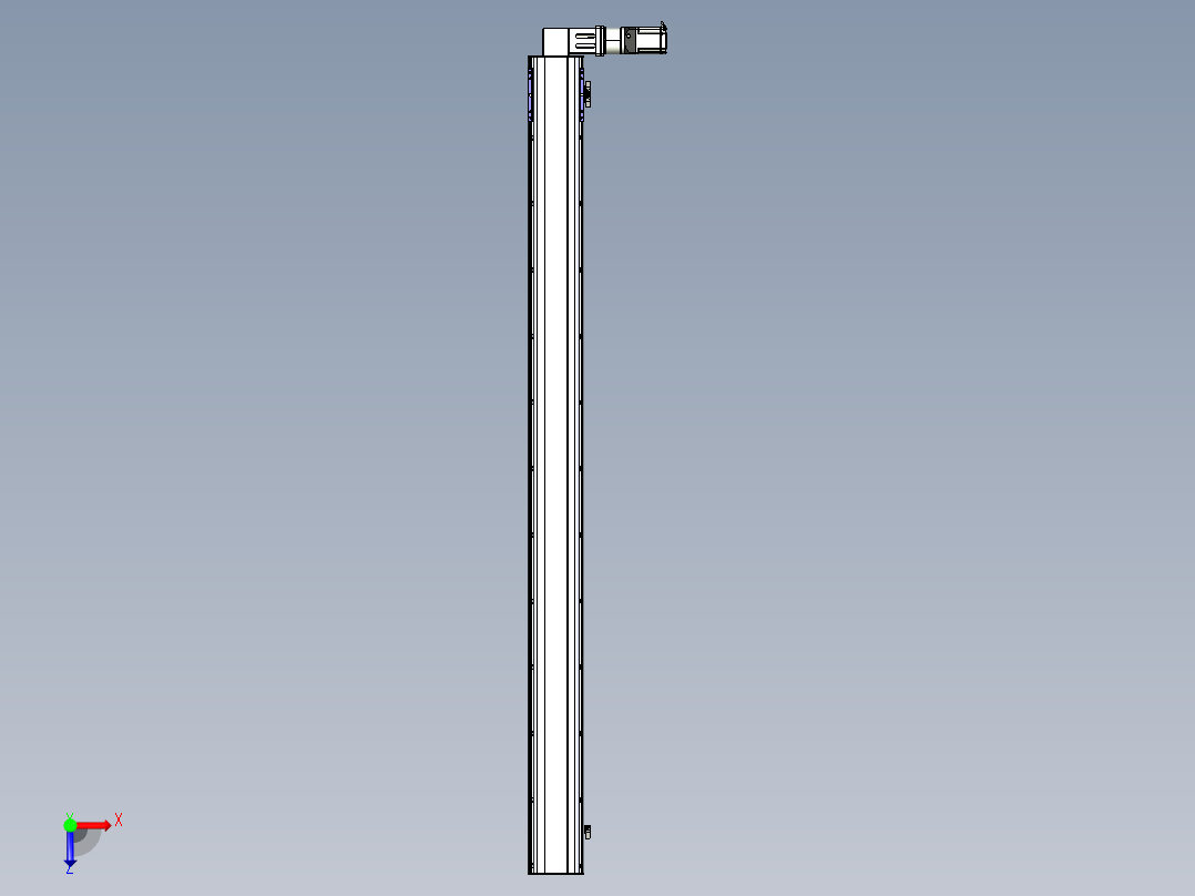 同步带滑台-半封闭B17-L100-S2200-R-P75-D3-N3俯视图