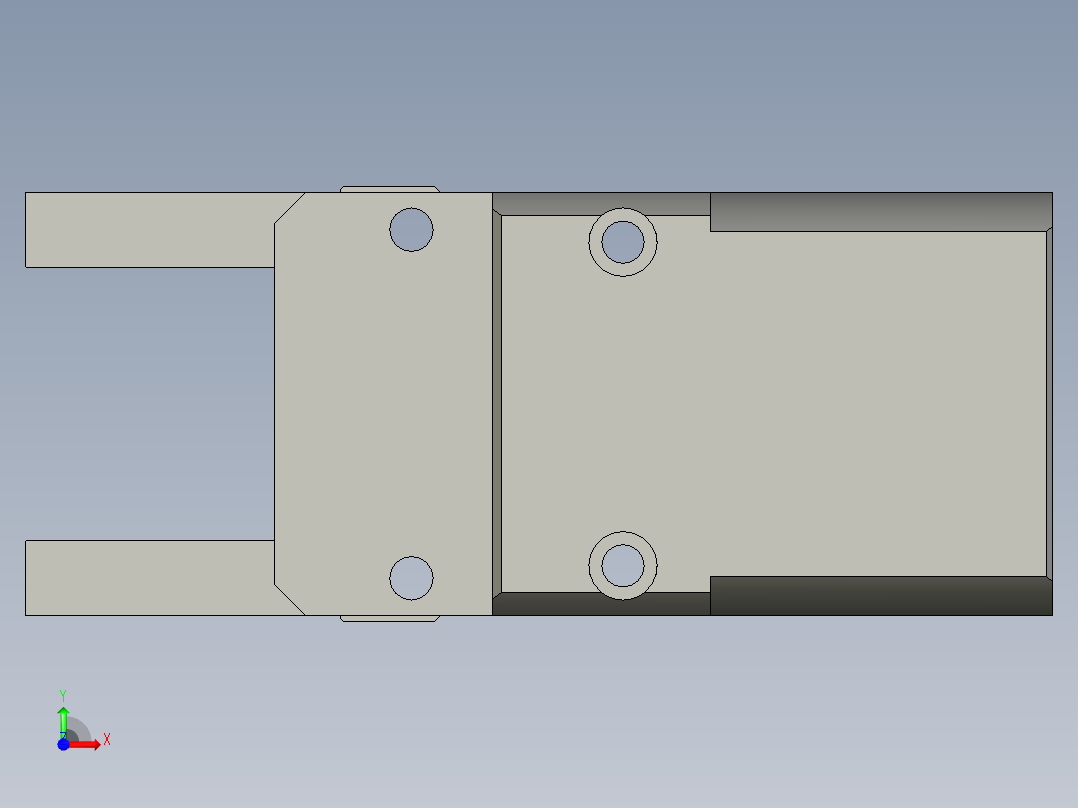 普通气爪PH05-40前视图