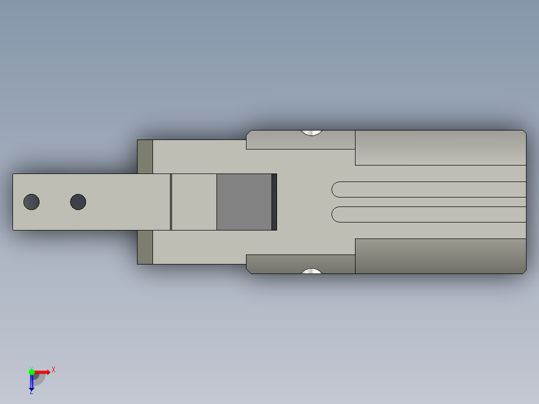 普通气爪PH05-40俯视图