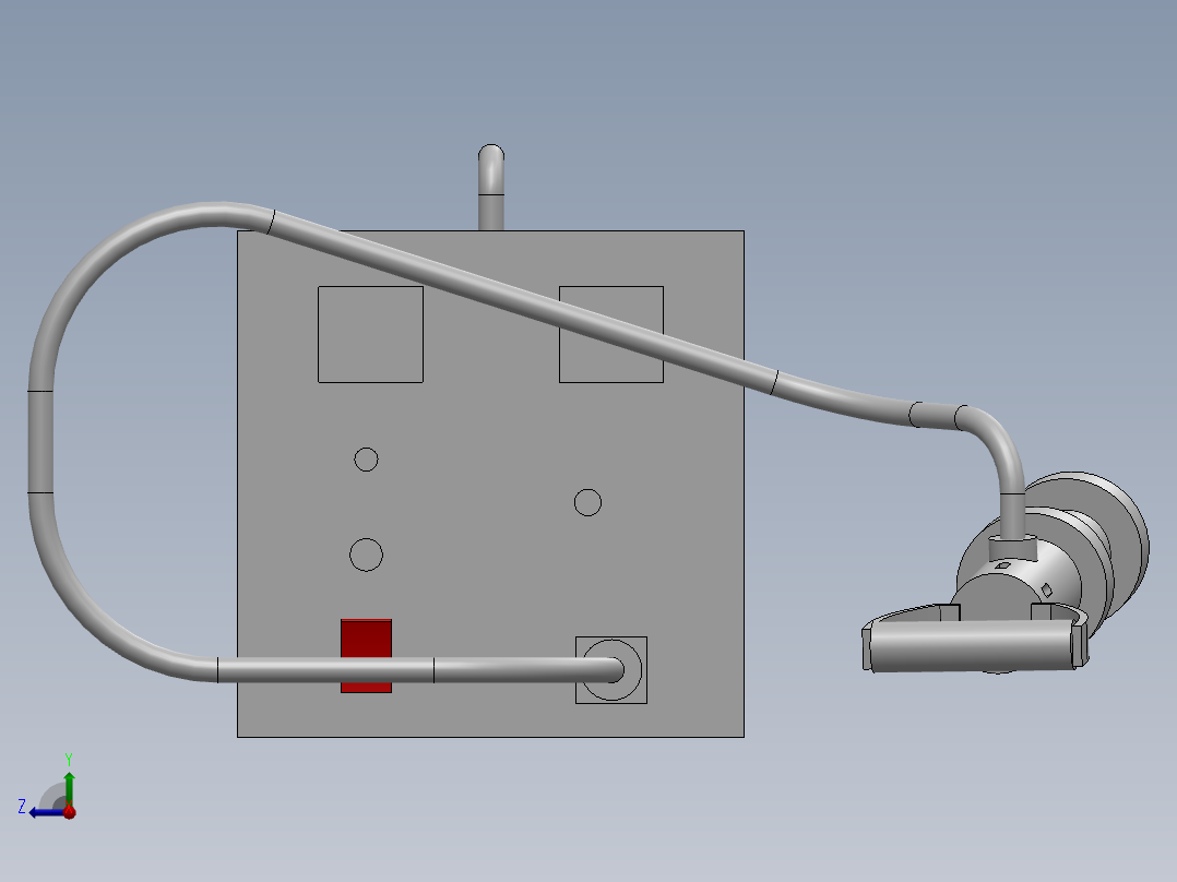 超声冲击装置右视图