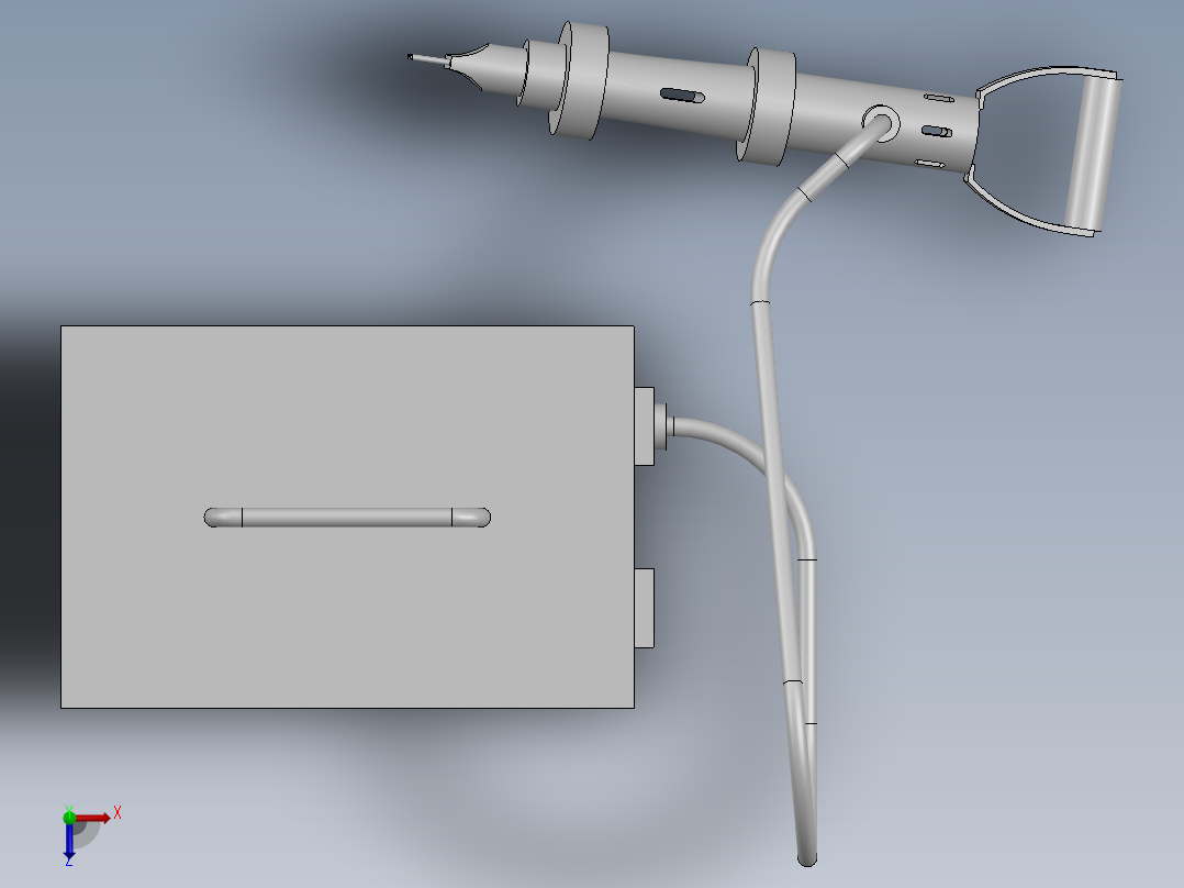 超声冲击装置俯视图