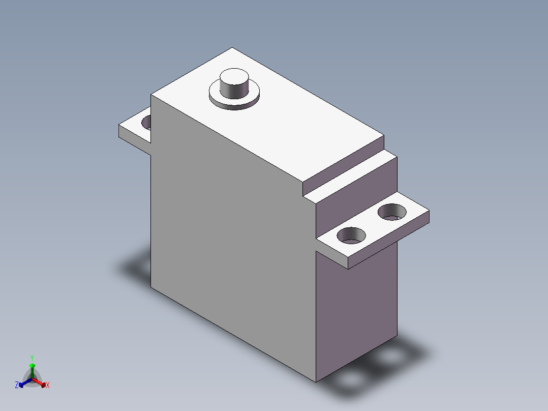 舵机1正等轴测图