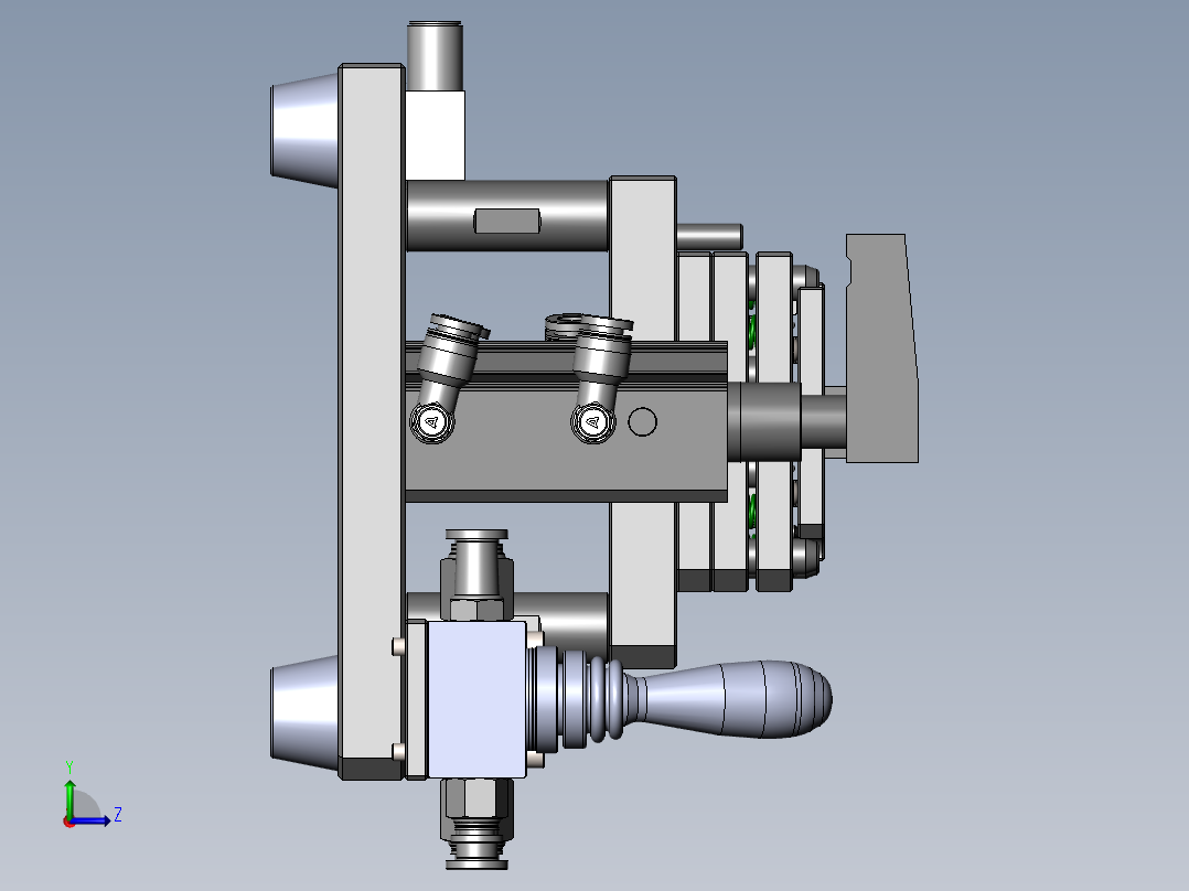 贴胶治具2左视图