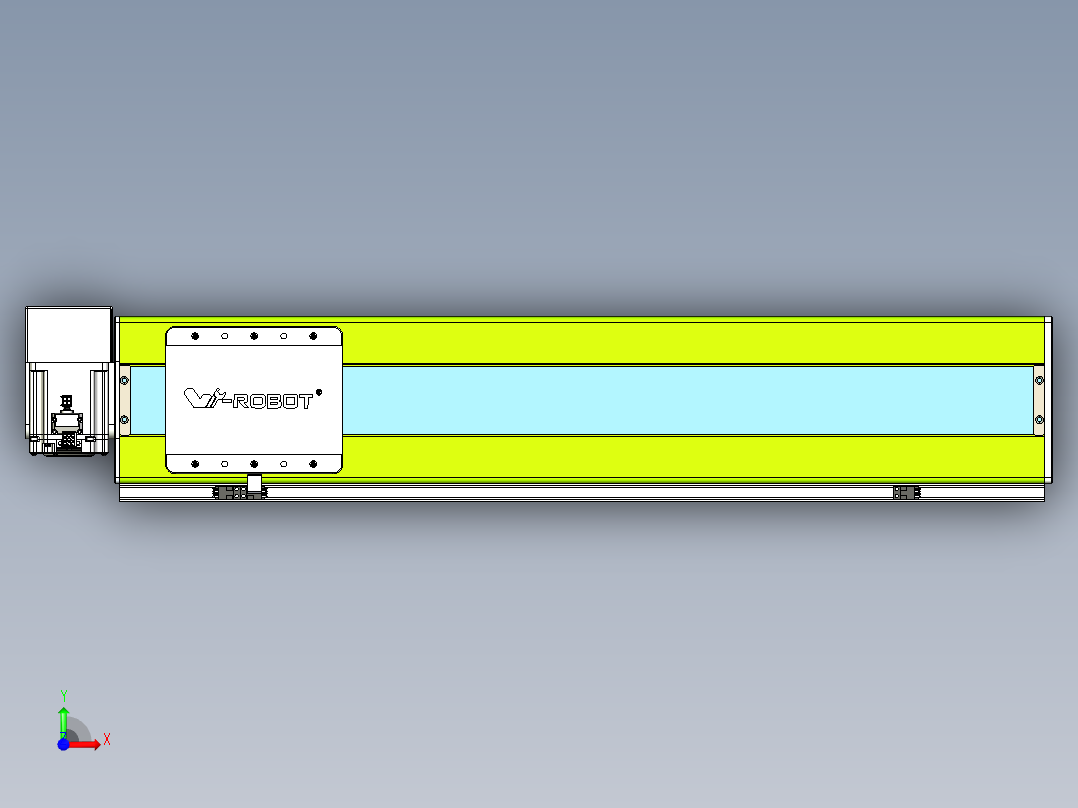 威洛博VBC同步带传动一无尘环境VBC17-L45-S650-BRU-ZP75-C3前视图