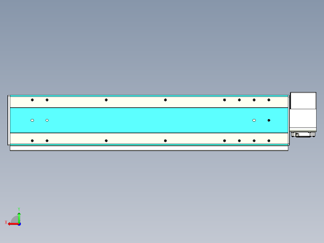 威洛博VBC同步带传动一无尘环境VBC17-L45-S650-BRU-ZP75-C3后视图