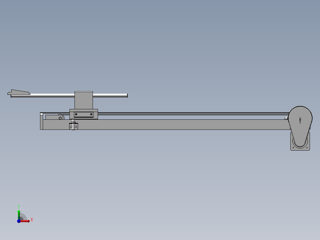 单臂机械手前视图
