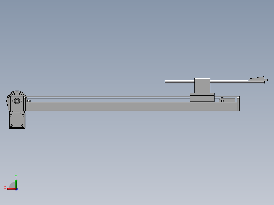 单臂机械手后视图